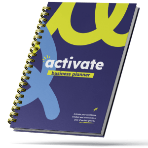 Activate Business Planner book by Natalie Tolhopf - book for female entrepreneurs